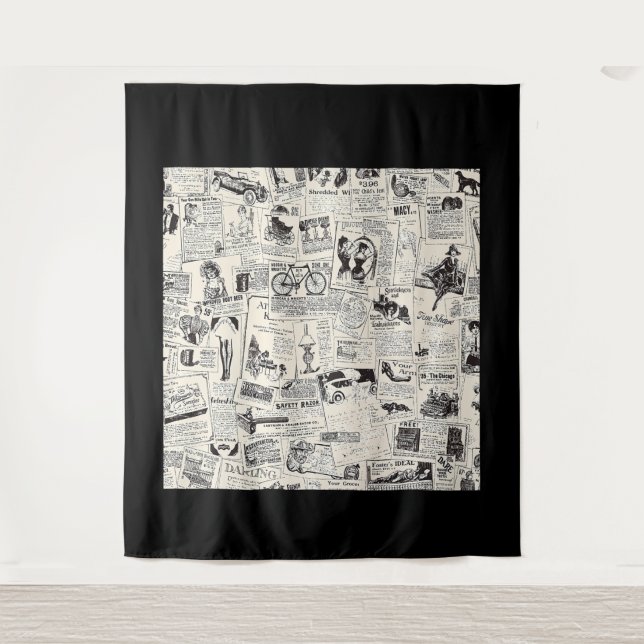 Tapiz Vintage Newspaper   (Anverso)