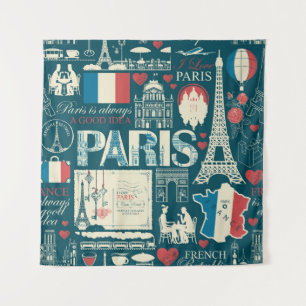 Tapiz Vintage parisino: Elegancia de la República France