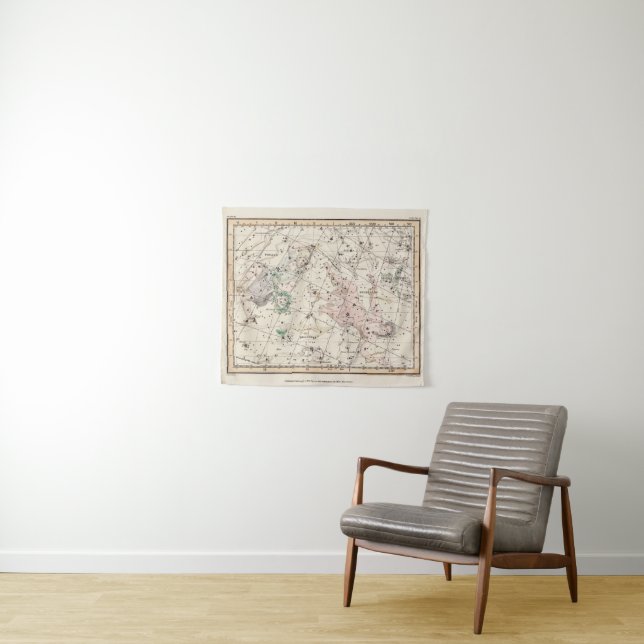 Tapiz Vintage Perseus and Andromeda Constellations Map  (In situ (horizontal))