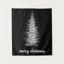 Tapiz Vintage rústica neutra de pichón alegre navidad