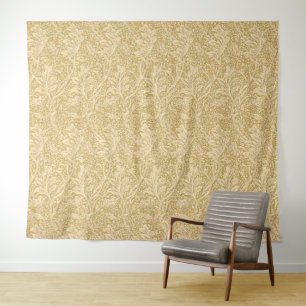 Tapiz Vintage William Morris Arcadia Gold Sin Costuras