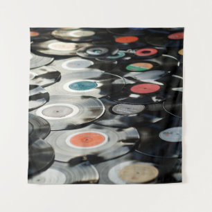 Tapiz Vinyl retro plástico negro antiguo