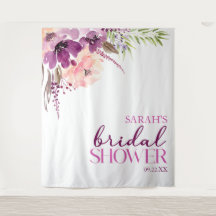 Violet Magenta Morple Floral Brillante