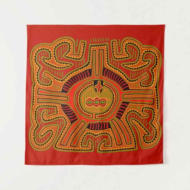 Tapiz Visión del peyote del chamán (Anverso)