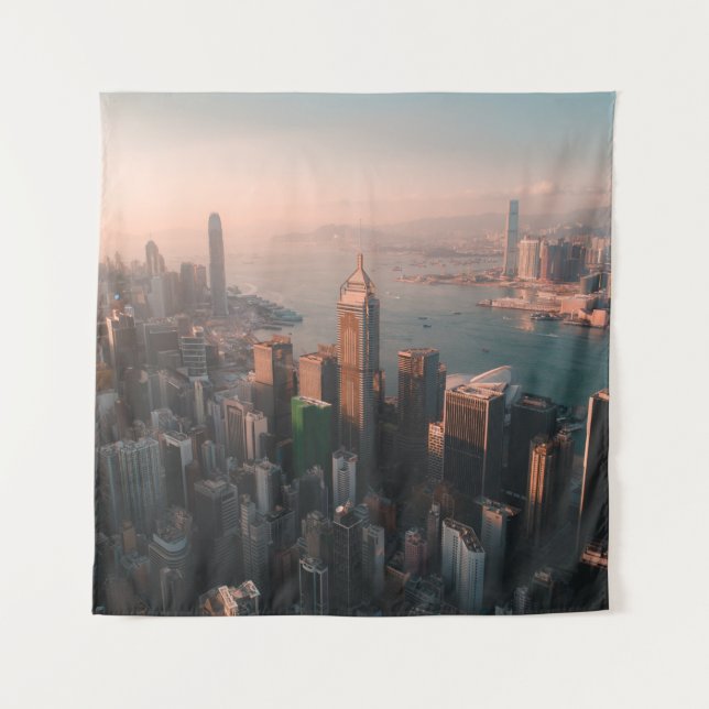 TAPIZ VISTA AÉREA DE CITYSCAPE (Anverso)