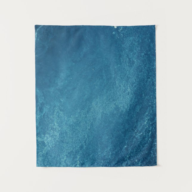 Tapiz Vista aérea del cuerpo del agua (Anverso)