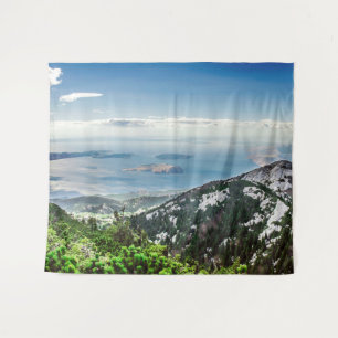 Tapiz Vistas al mar desde las montañas