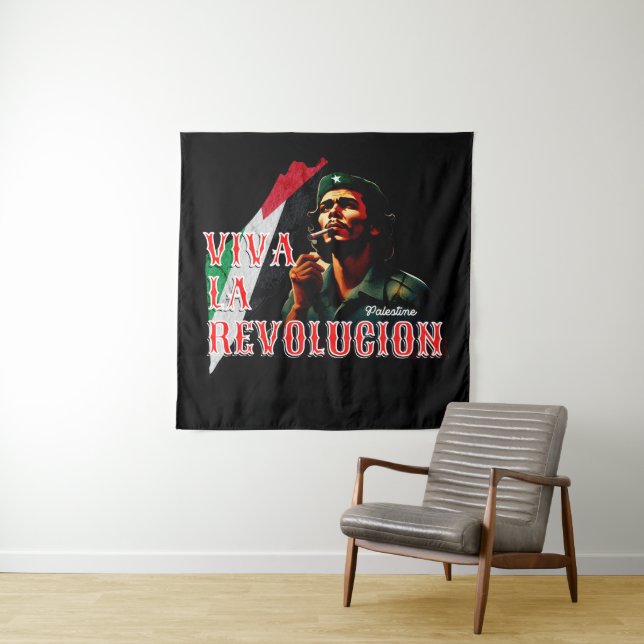 Tapiz Viva la revolución Palestina (In situ)