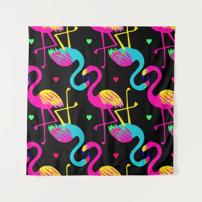 Tapiz Vivid tropical, exotic hawaiian seamless pattern w (Anverso)