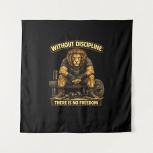 Tapiz VLLC Without Discipline There Is No Freedom Gym