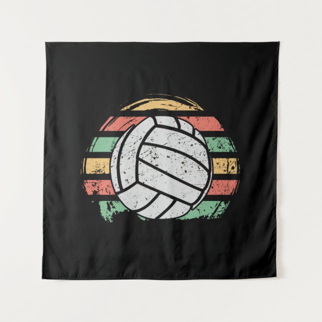 Tapiz Voleibol retro vintage (Anverso)