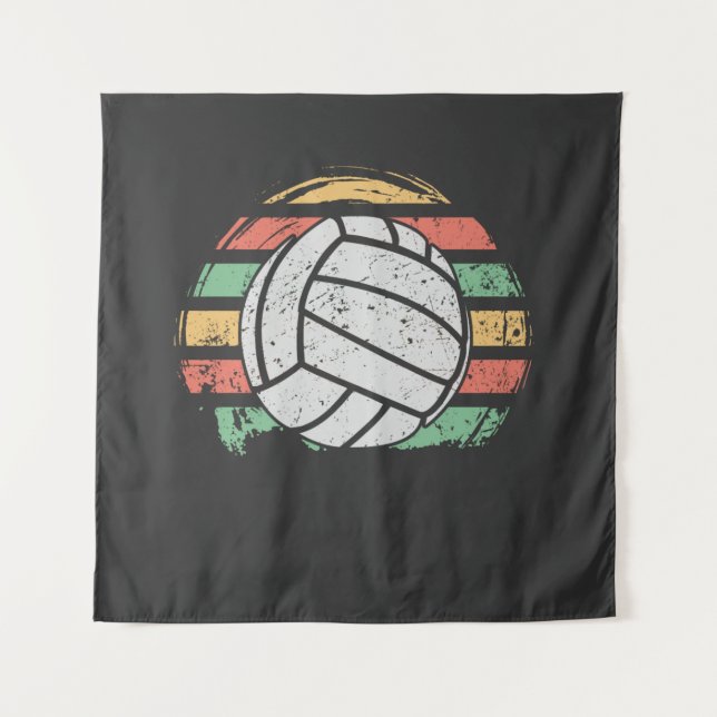 Tapiz Voleibol retro vintage (Anverso)