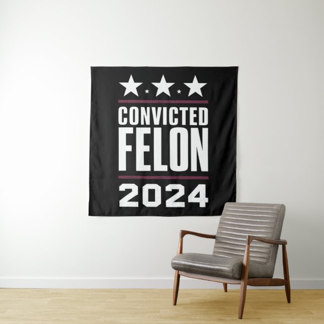 Tapiz Voto por el convicto Felon Pro Trump 2024 (In situ)
