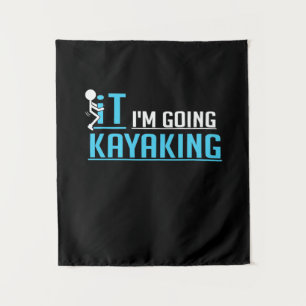 Tapiz Voy a remar en kayak