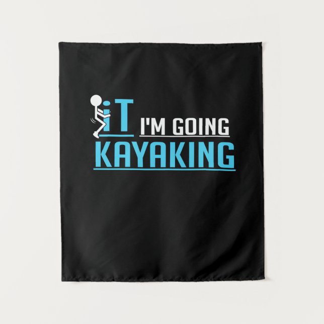 Tapiz Voy a remar en kayak (Anverso)