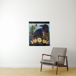 Tapiz Vuelos de Fantasy Raven Faery