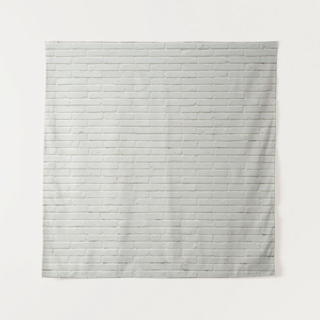 Tapiz Wall bricks white white brick wall (Anverso)