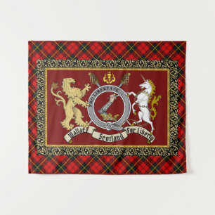 Tapiz Wallace Clan Badge & Tartan