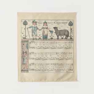Tapiz Walter Crane Baa Baa Oveja Negra Rima Infantil