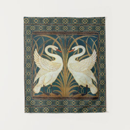Tapiz Walter Crane Swan, Rush E Iris Art Nouveau