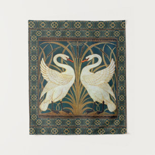 Tapiz Walter Crane Swan, Rush E Iris Art Nouveau