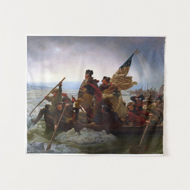 Tapiz Washington cruzando el Delaware por Emanuel Leutze (Anverso (horizontal))