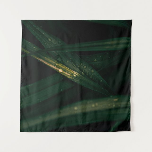 TAPIZ WATER DROPLETS ON GREEN LEAF (Anverso)