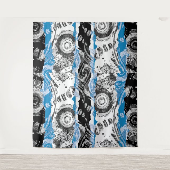Tapiz Wave Mechanism – Abstract Extra-Large Tapestry  (Anverso)