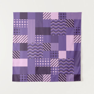 Tapiz Waves Stripes Dots: Modern Seamless.