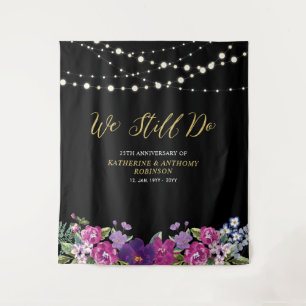 Tapiz We Still Do Luces de Cadena Bodas Aniversario