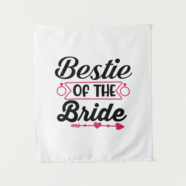 Tapiz Wedding Bestie Of The Bride (Anverso)