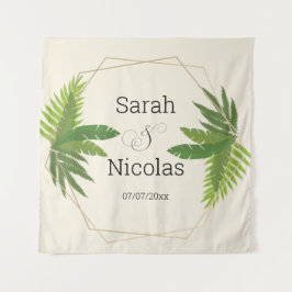 Tapiz Wedding shower wall poster personalized