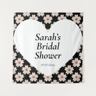 Tapiz Wedding shower wall poster personalized
