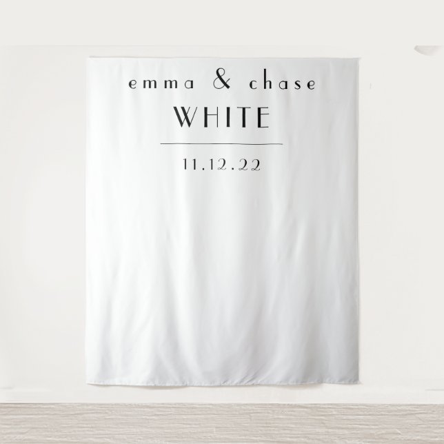 Tapiz White and Black Wedding Tapestry (Anverso)