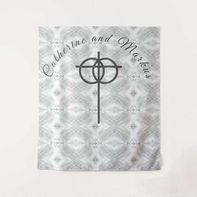 Tapiz White Faux Satin (Anverso)