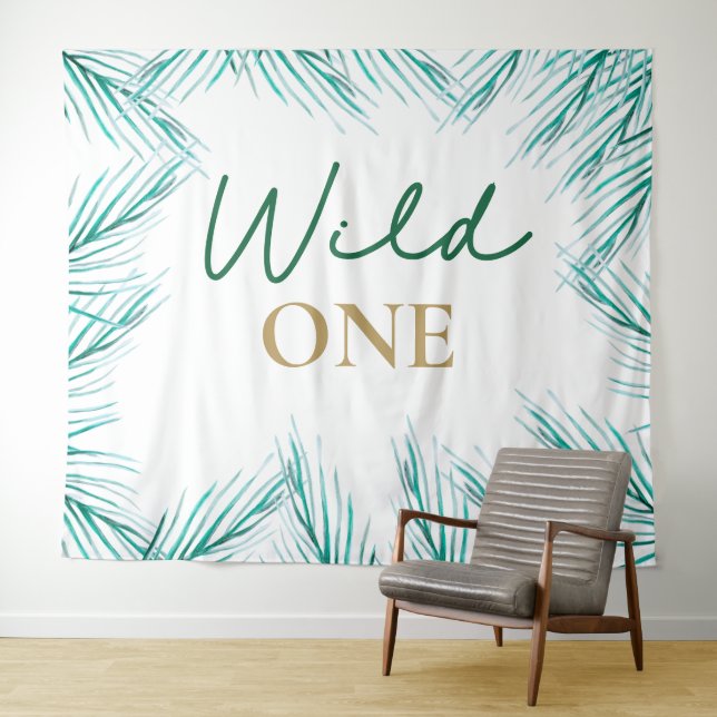 Tapiz Wild One first Birthday abandona Photo Backdrop (In situ (horizontal))