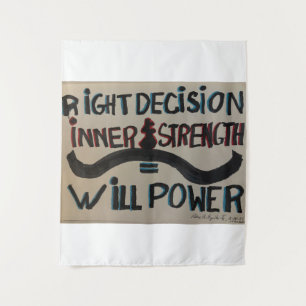 Tapiz "Will Power" mediano (50" x 60")