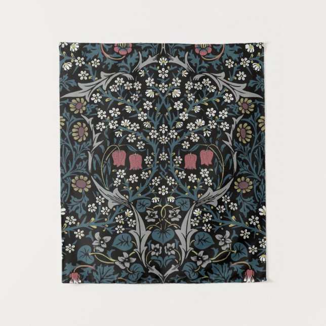 Tapiz William Morris Blackthorn Floral Art Nouveau (Anverso)