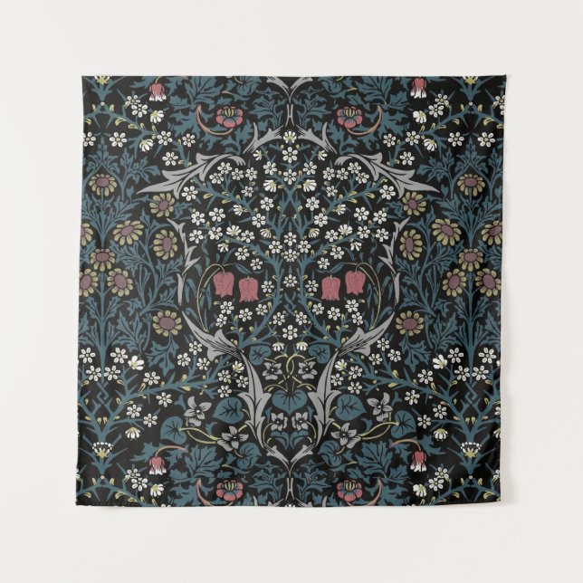 Tapiz William Morris Blackthorn Floral Art Nouveau (Anverso)