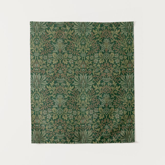 Tapiz William Morris Flower Garden-Greens (Anverso)