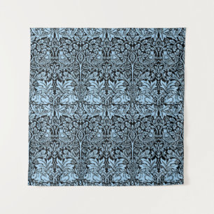Tapiz William Morris Hermano Conejo Azul Claro Negro
