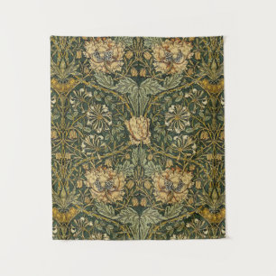 Tapiz William Morris Honeysuckle Green Floral