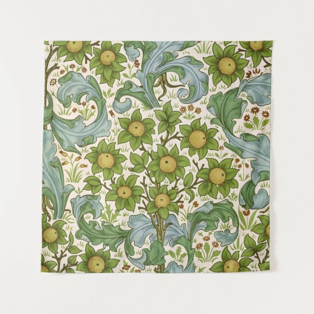 Tapiz William Morris' Orchard Pattern Art Nouveau (Anverso)