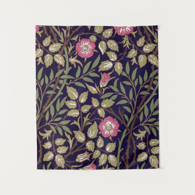 Tapiz William Morris Sweet Briar Floral Art Nouveau (Anverso)