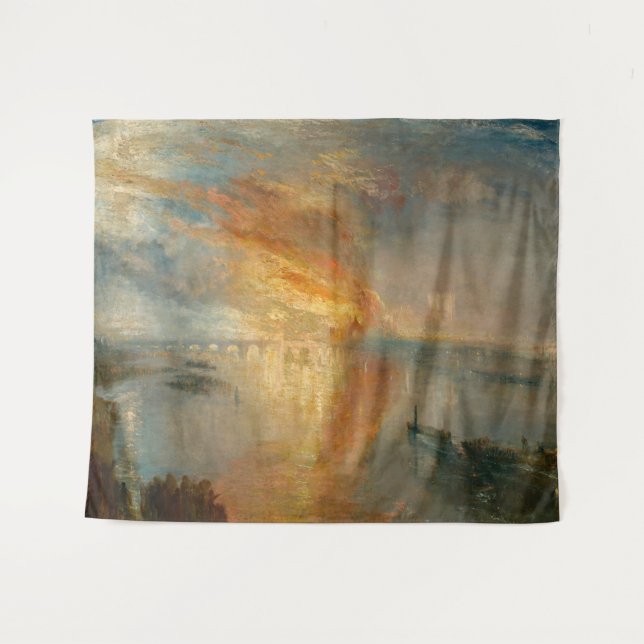 Tapiz William Turner - El incendio del Parlamento (Anverso (horizontal))