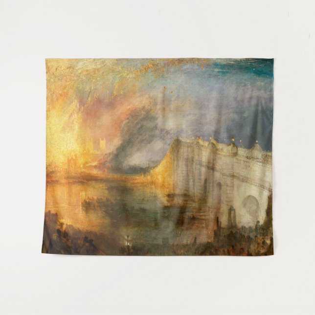 Tapiz William Turner - La quema del Parlamento (Anverso (horizontal))