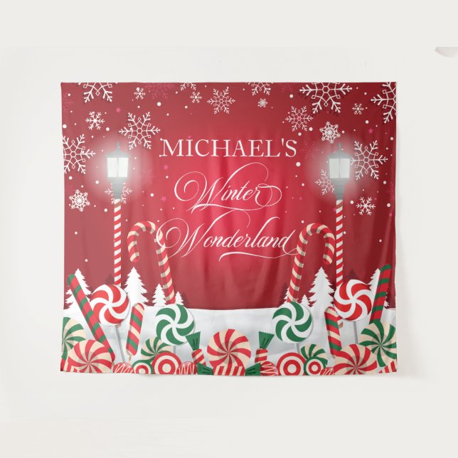 Tapiz Winter Wonderland holidays christmas banner (Anverso (horizontal))