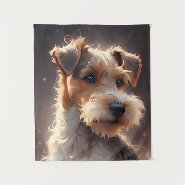 Tapiz Wire Hair Fox Terrier Twilight (Anverso)