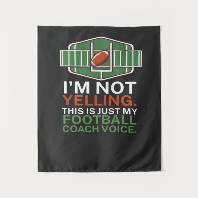 Tapiz Wonderful American Football Coach (Anverso)