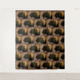 Tapiz Wood Bison Buffalo